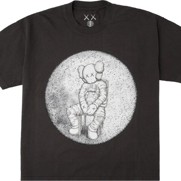 KAWS for Kid Cudi Moon Man Vintage Black XL - Picture 2 of 4